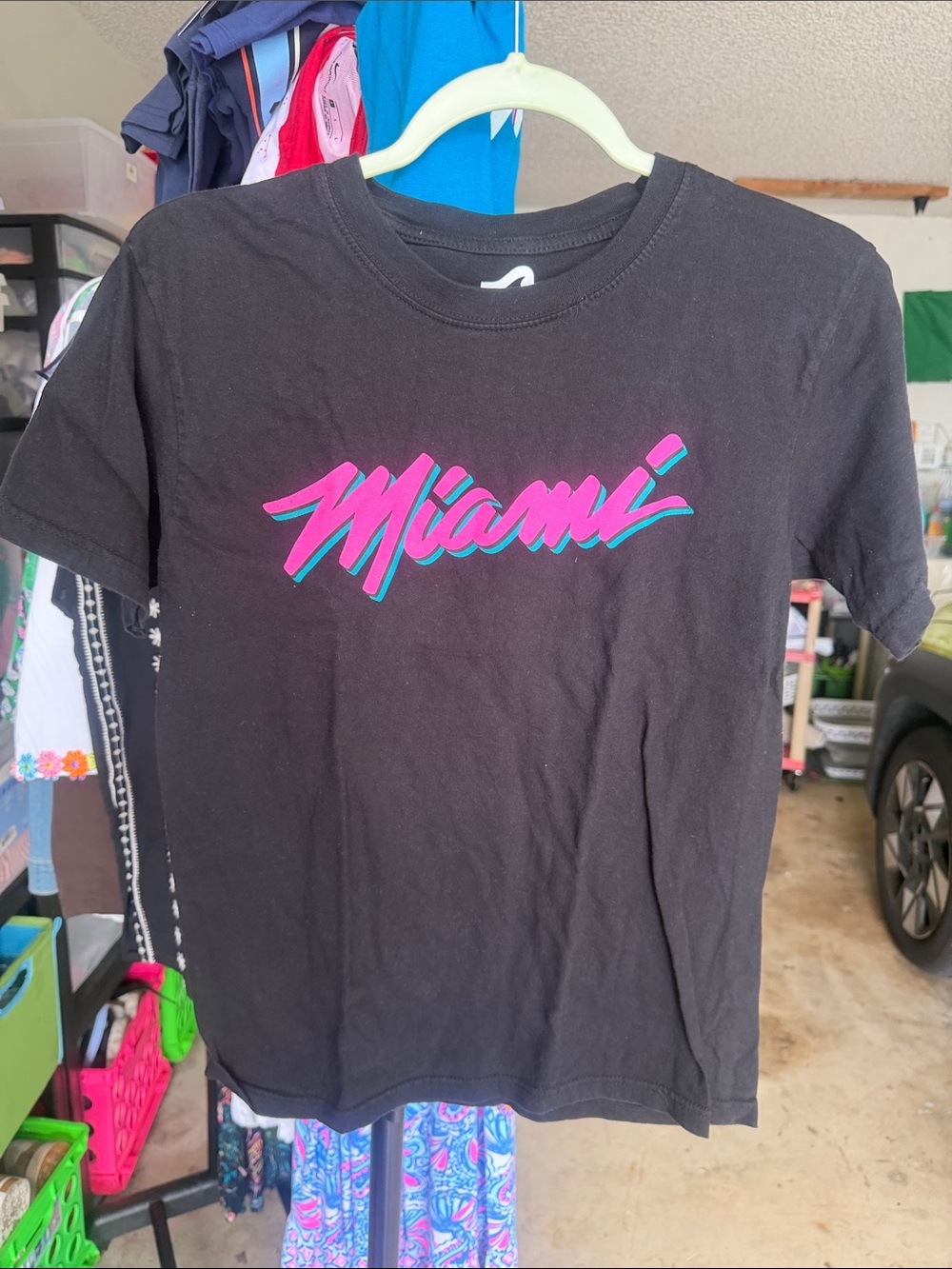surf style Black Tee with White Logo